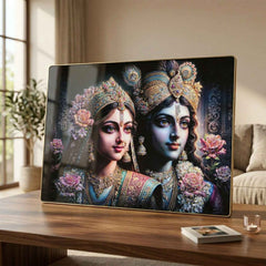 Radha Krishna Wall Frame – Elegant Spiritual Home Decor