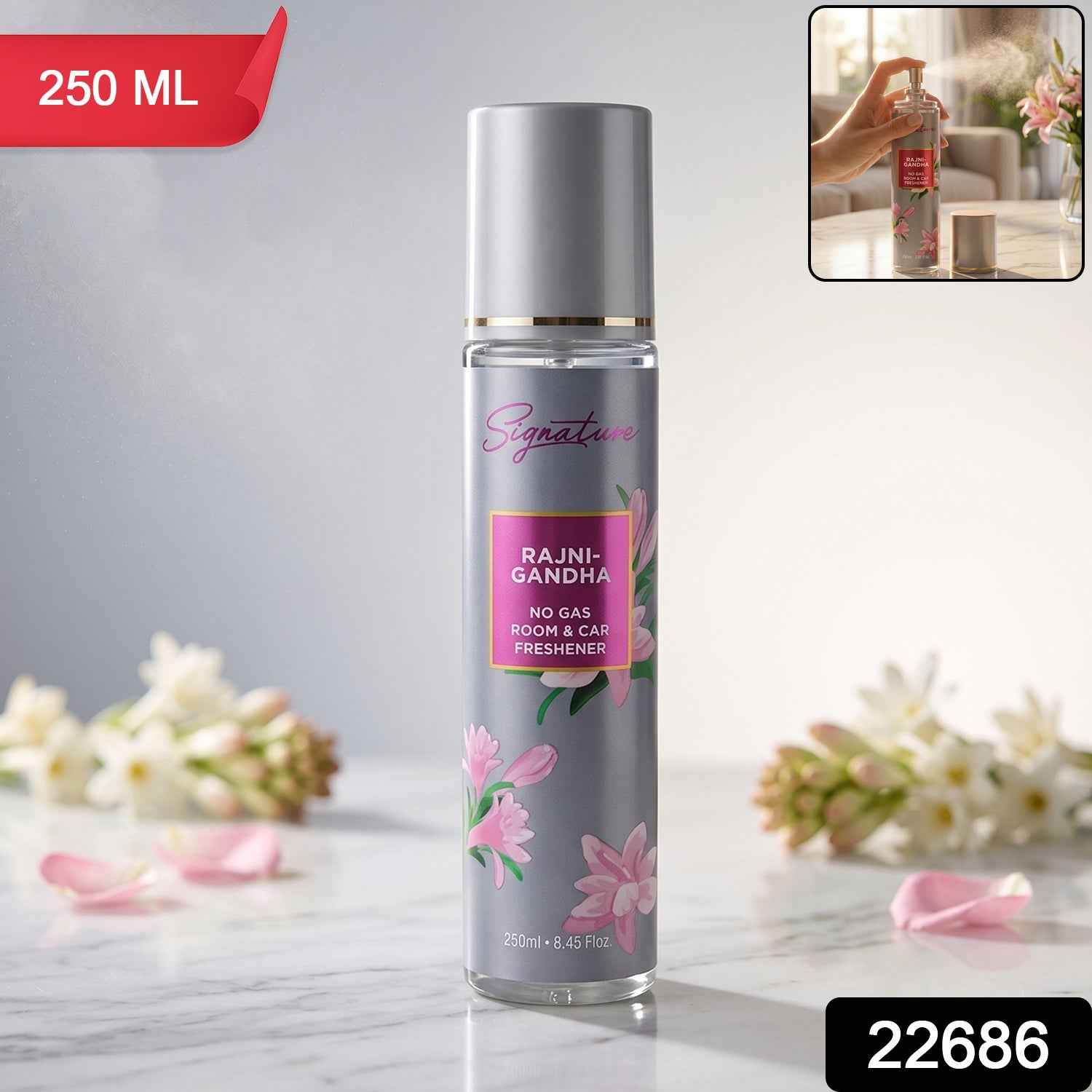 Rajnigandha Floral Room & Car Freshener Ð Long-lasting & Eco-friendly