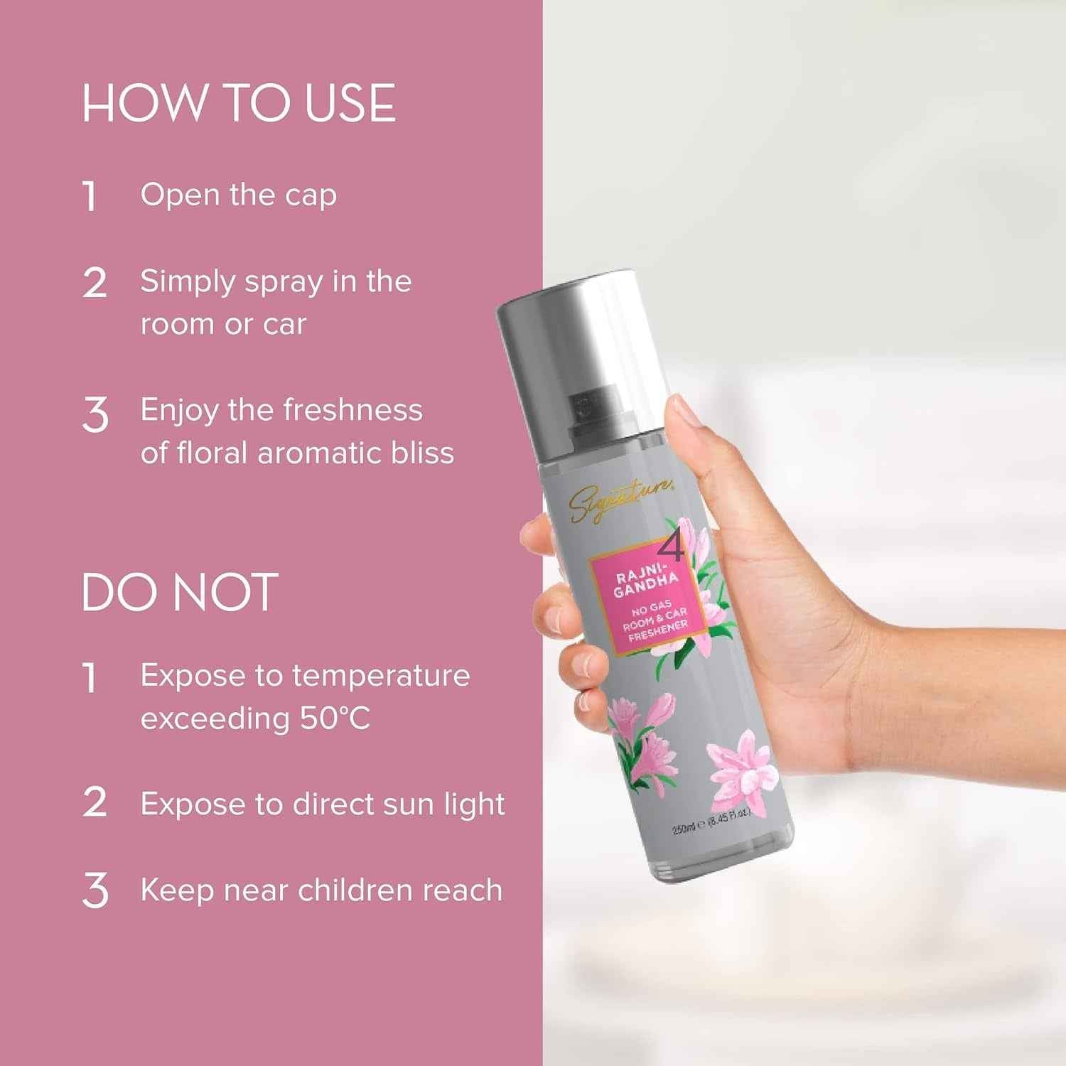 Rajnigandha Floral Room & Car Freshener Ð Long-lasting & Eco-friendly