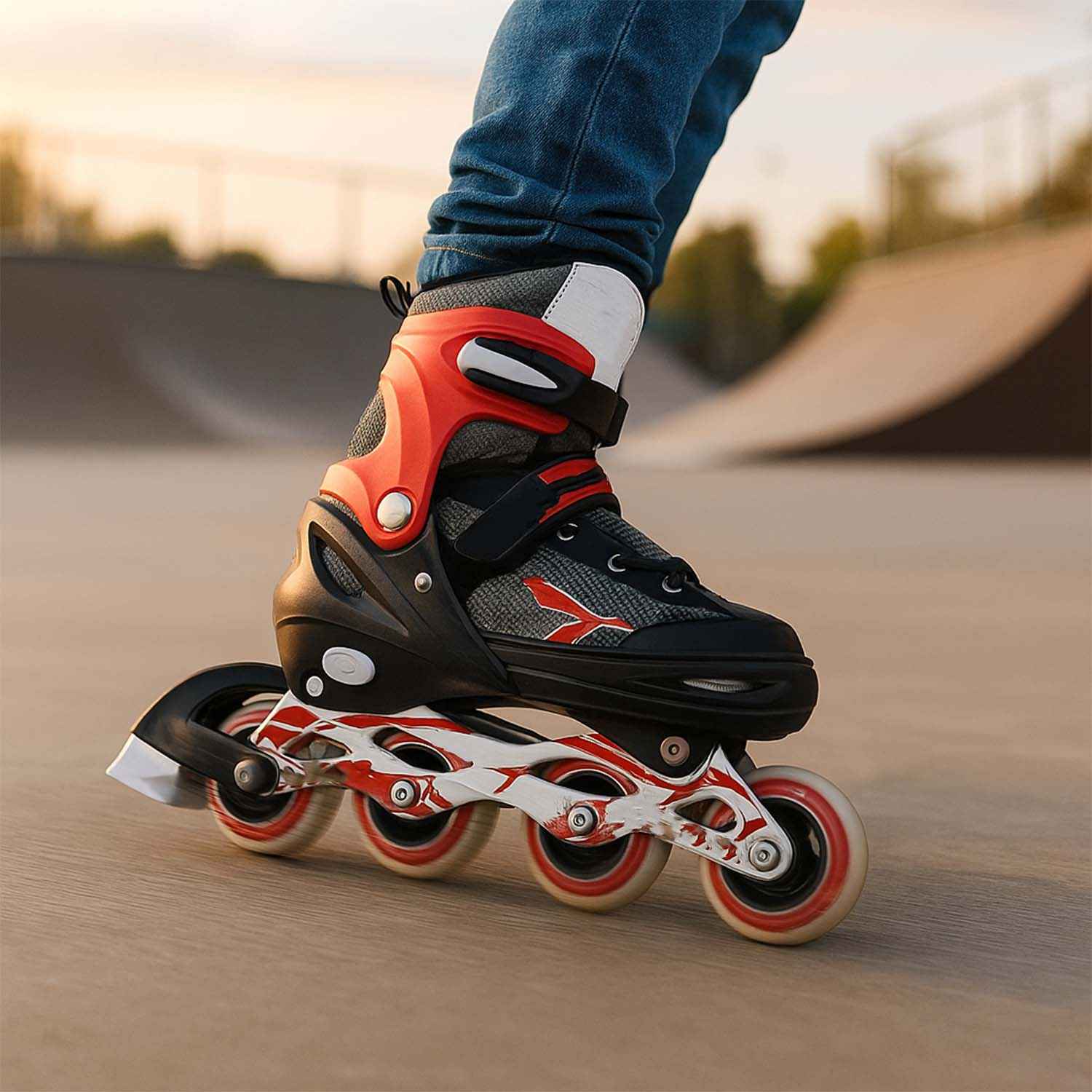 Adjustable Inline Skates XL – Durable, Comfortable Fit for Kids & Adults