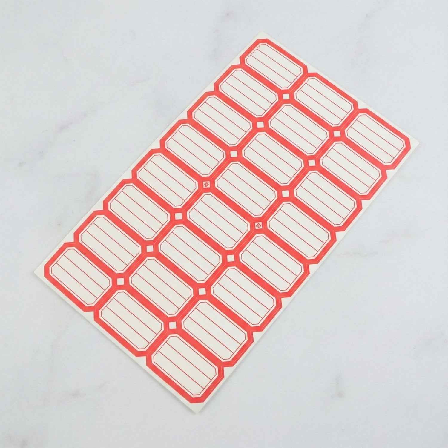Self-Adhesive Label Stickers – Durable Rectangular Sheet