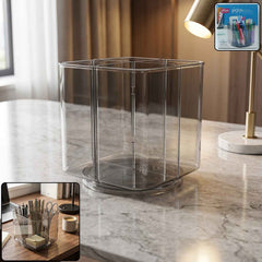 Desk Organizer Ð 360¡ Rotating Acrylic Pen Stand for Workspace
