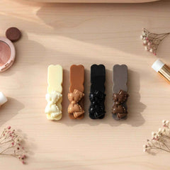 Elegant Bow Hair Clips Set – Stylish 4-Piece Snap Clips Combo