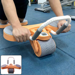 Automatic Rebound Abdominal Exercise Roller Wheel with Elbow Support (1 Pc)