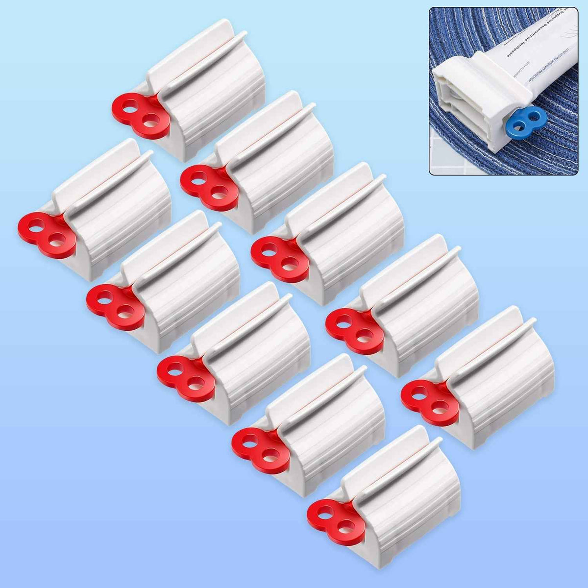 Plastic Tube Squeezer Set – Zero-Waste 10-Piece Dispenser Kit