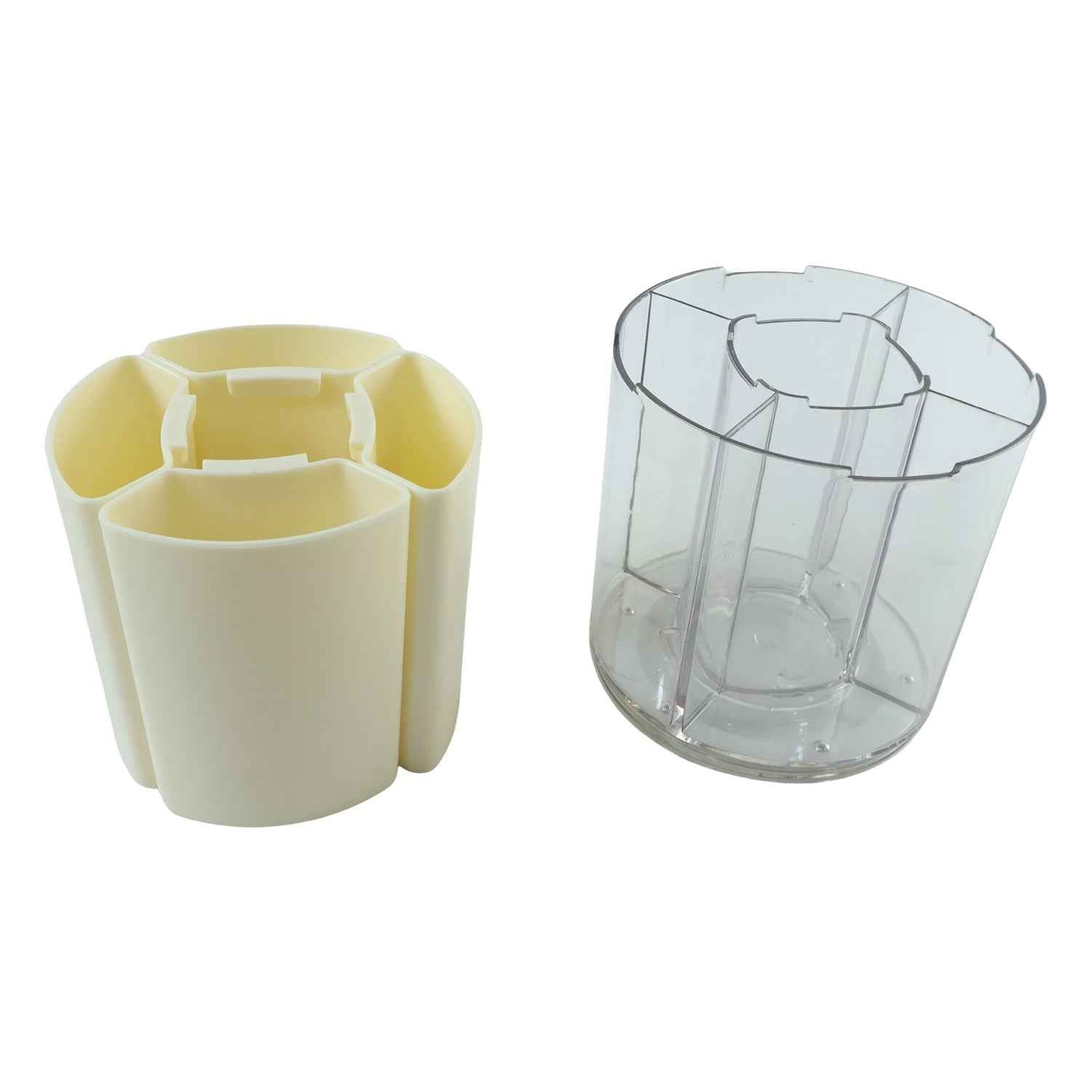 Rotating Desk Organizer Ð 5 Compartments with 360¡ Spin for Office & Home