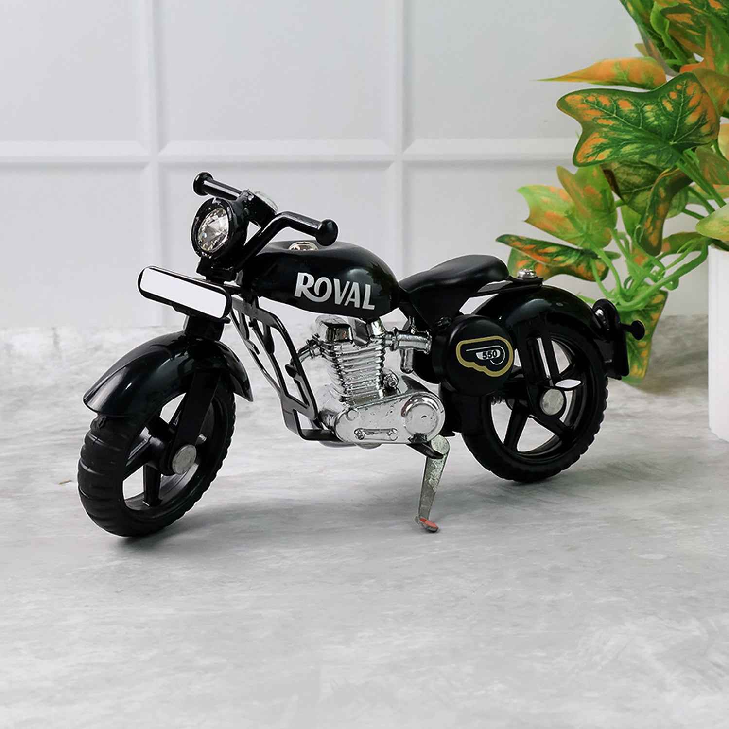 Metal Bullet Bike Toy with Side Stand – Realistic Miniature Model