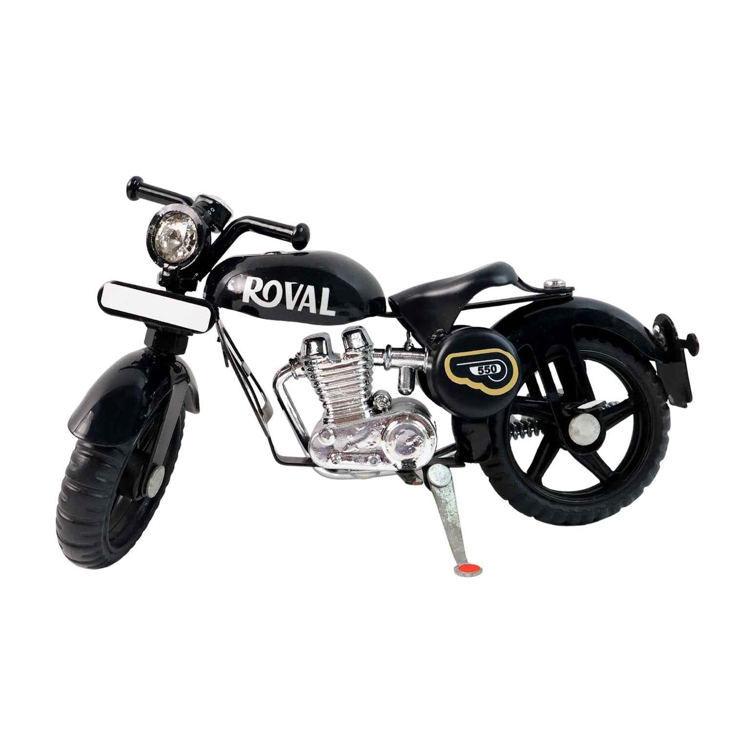 Metal Bullet Bike Toy with Side Stand – Realistic Miniature Model