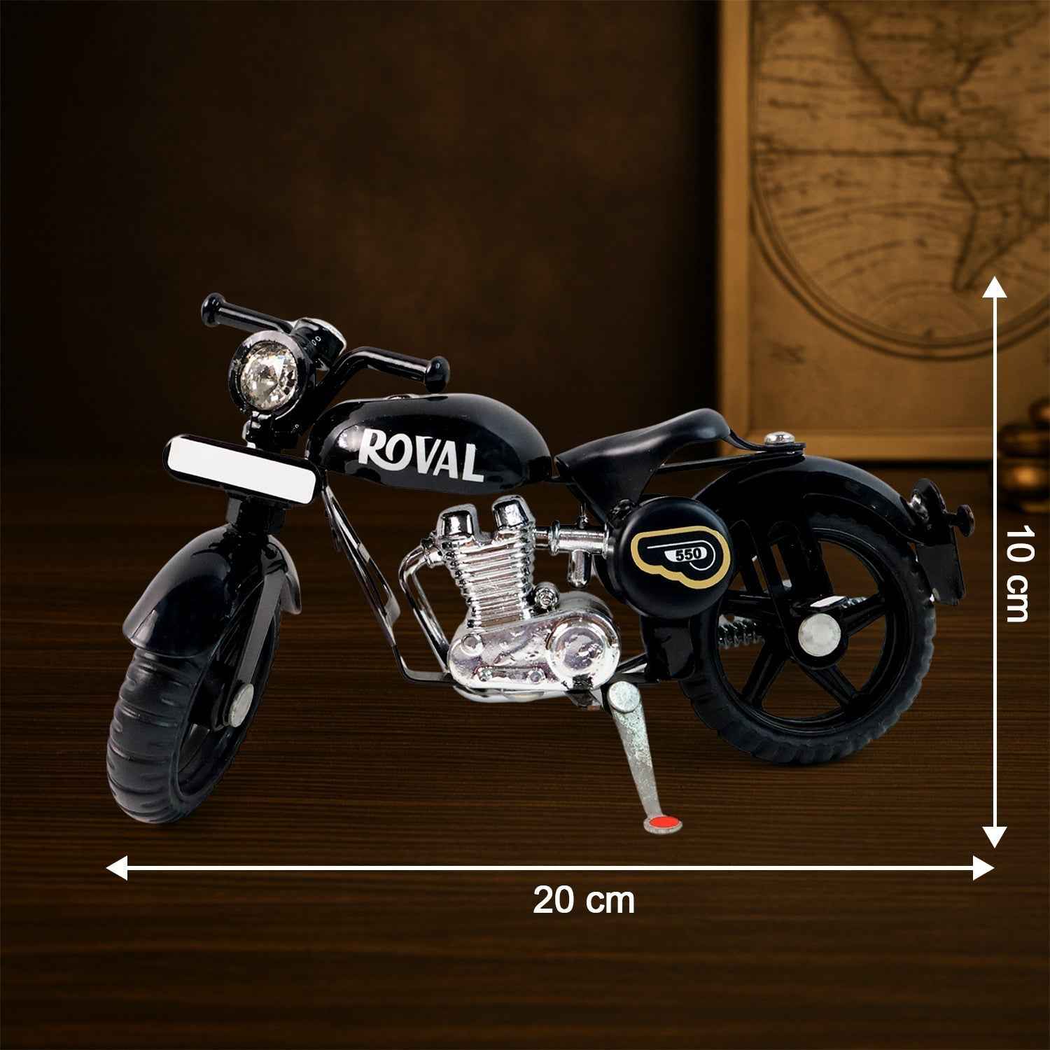 Metal Bullet Bike Toy with Side Stand – Realistic Miniature Model
