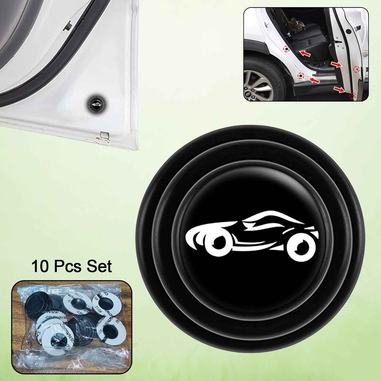 Car Door Protector – Anti-Collision Shock Absorber (10 Pcs) | Velvet Wheels