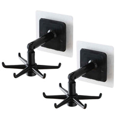 Rotatable Hooks – 360° Swivel, Damage-Free (Pack of 2) | GlimmerHome