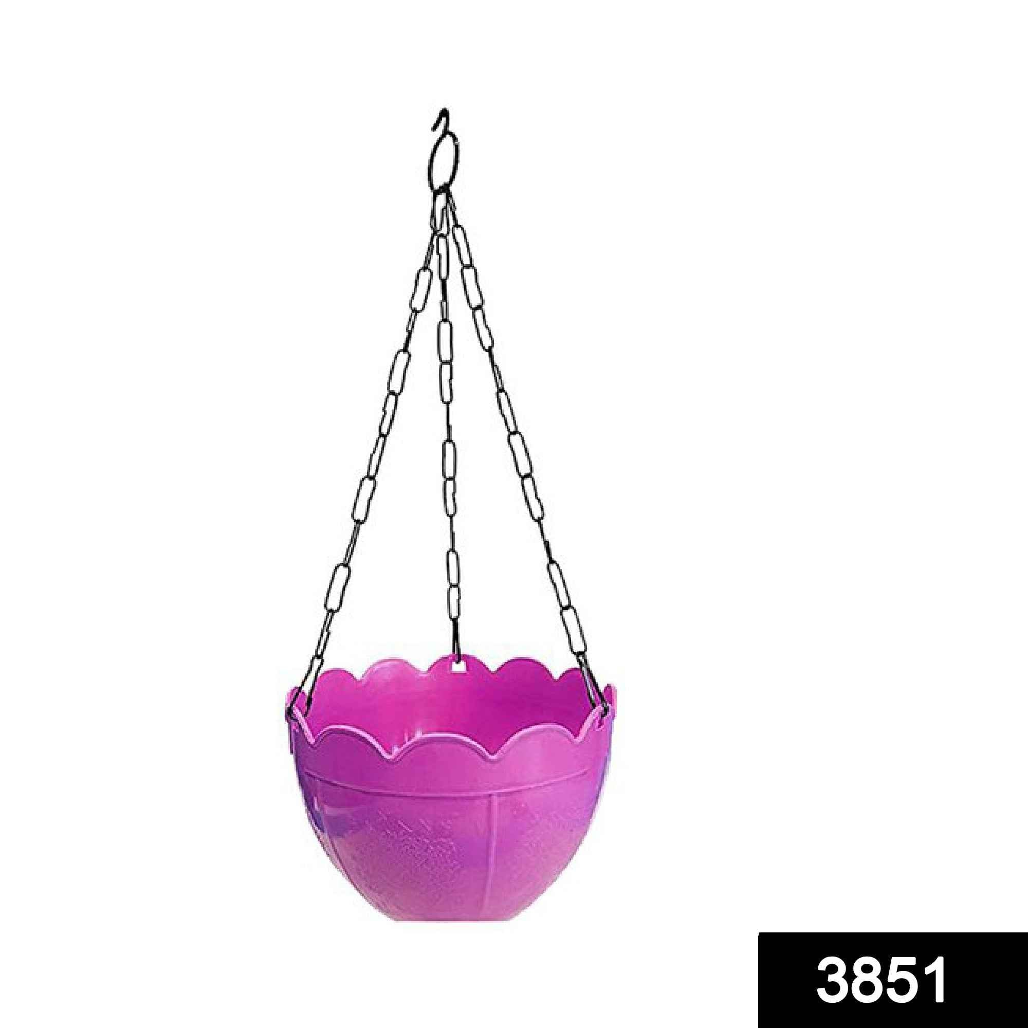 Hanging Flower Pot – Plastic with Chain for Balcony & Garden | Gambit
