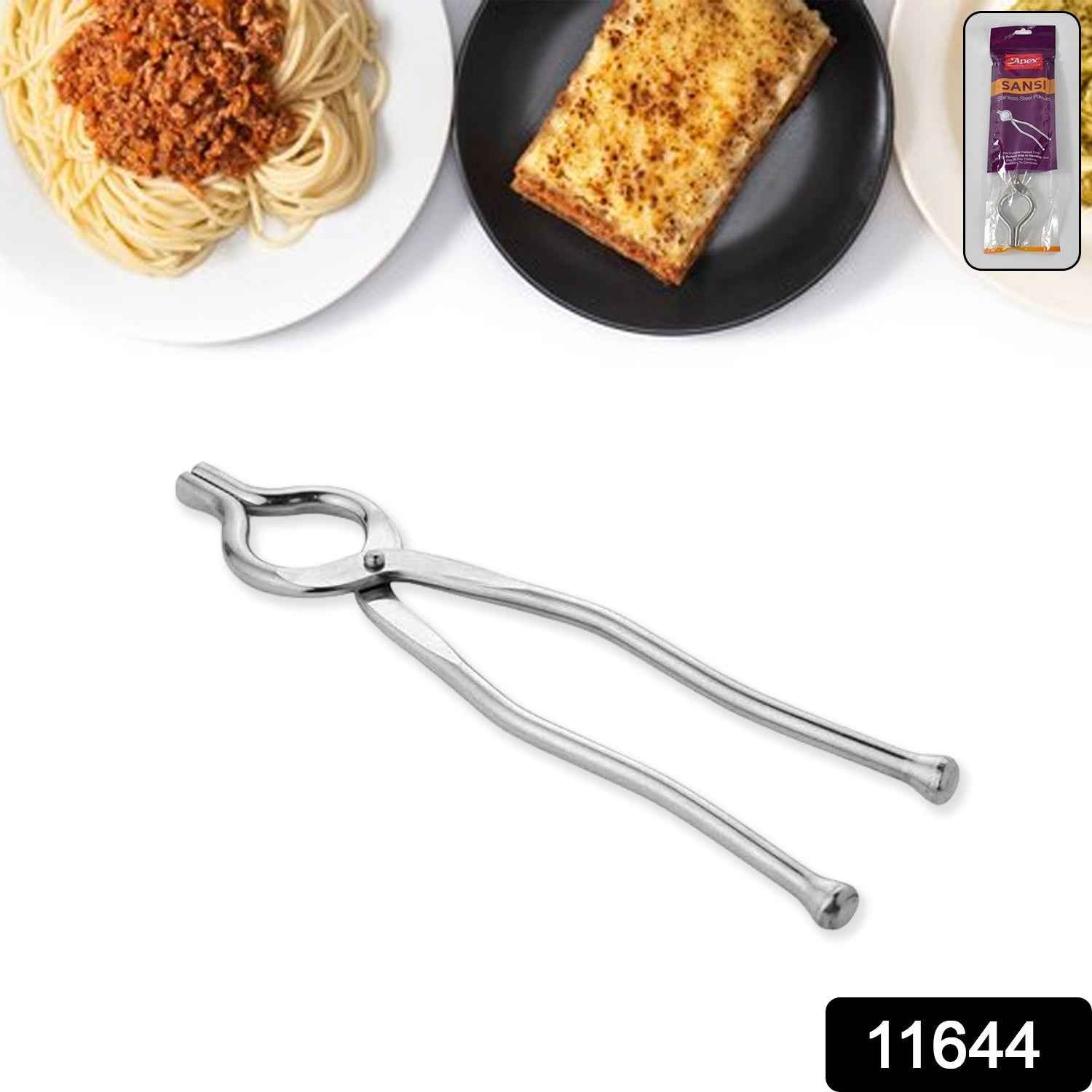 Stainless Steel Pakkad – Heavy-Duty Full Round Sansi with Strong Grip