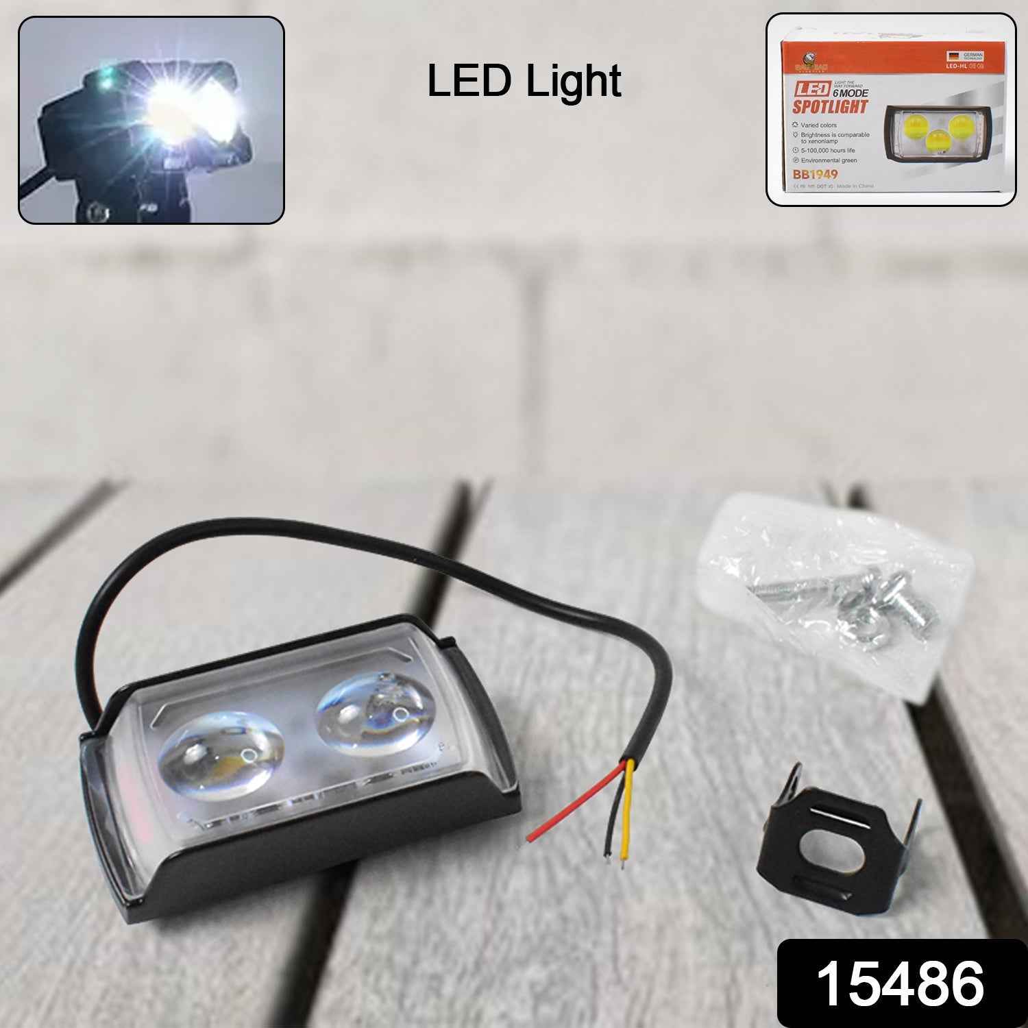 6 Mode LED Fog Light – Ultra Mini Dual Lens for Vehicle Safety