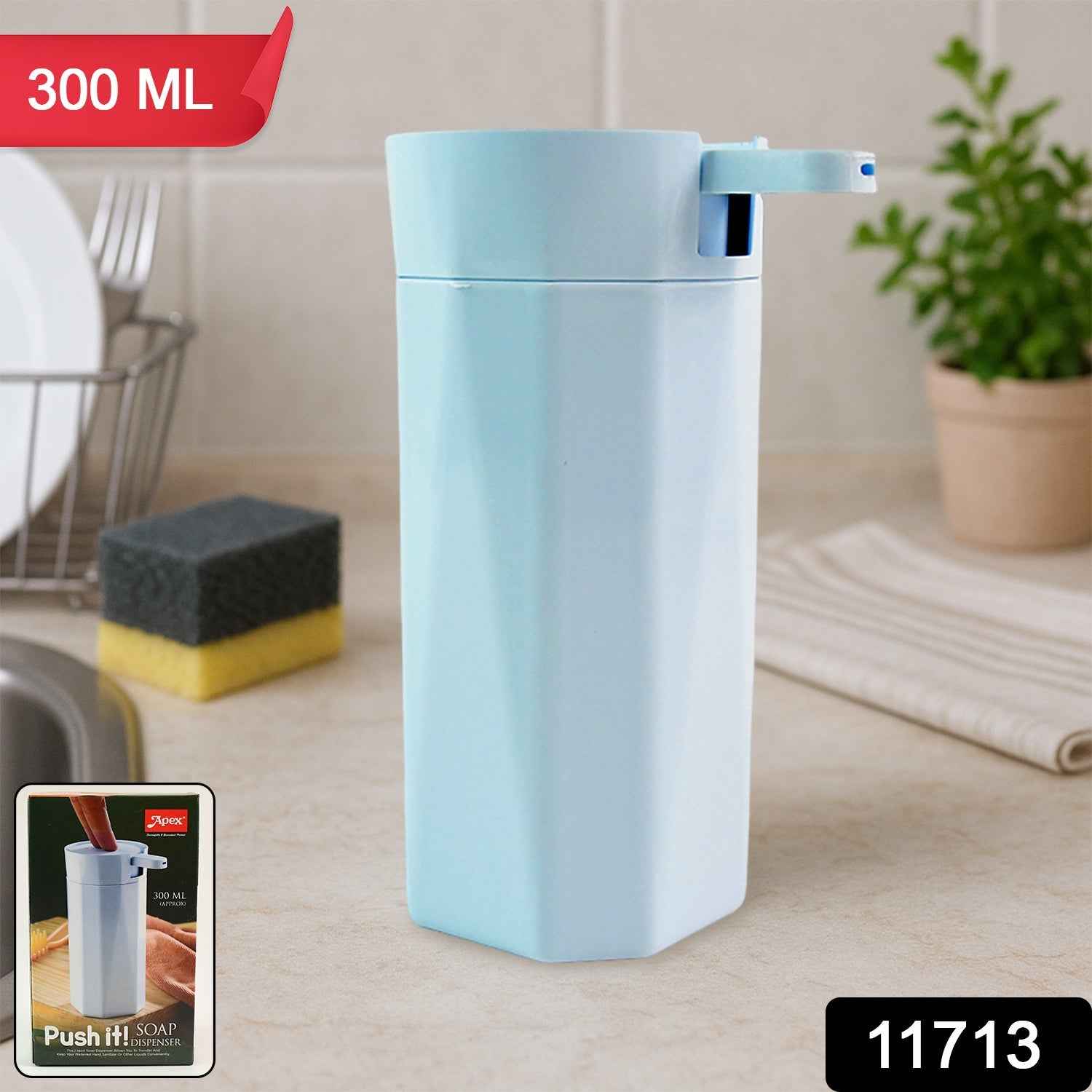 Soap Dispenser 300ml – Hygienic, Durable Push Mechanism