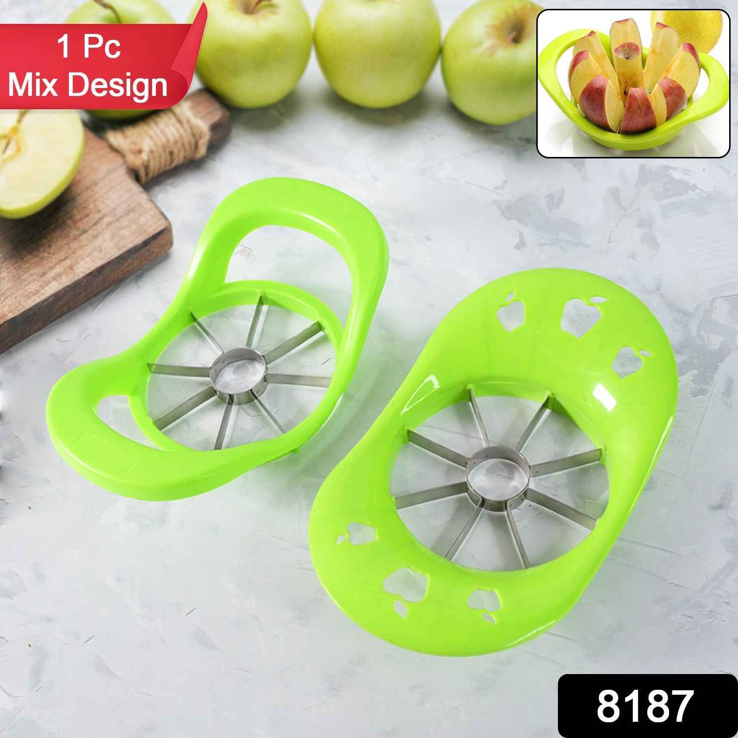Apple Cutter – 8 Stainless Steel Blades for Easy Slicing | Quickslice