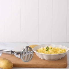 Stainless Steel Potato Masher – Ergonomic Handle for Easy Mashing