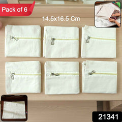 Saree Storage Bags with Zip Closure – Pack of 6, Multipurpose Protection