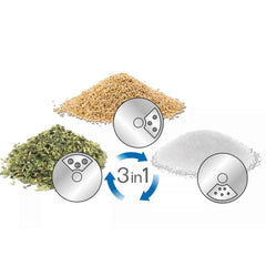 Stainless Steel Spice Jar – 2-in-1 Dual Dispensing with Window