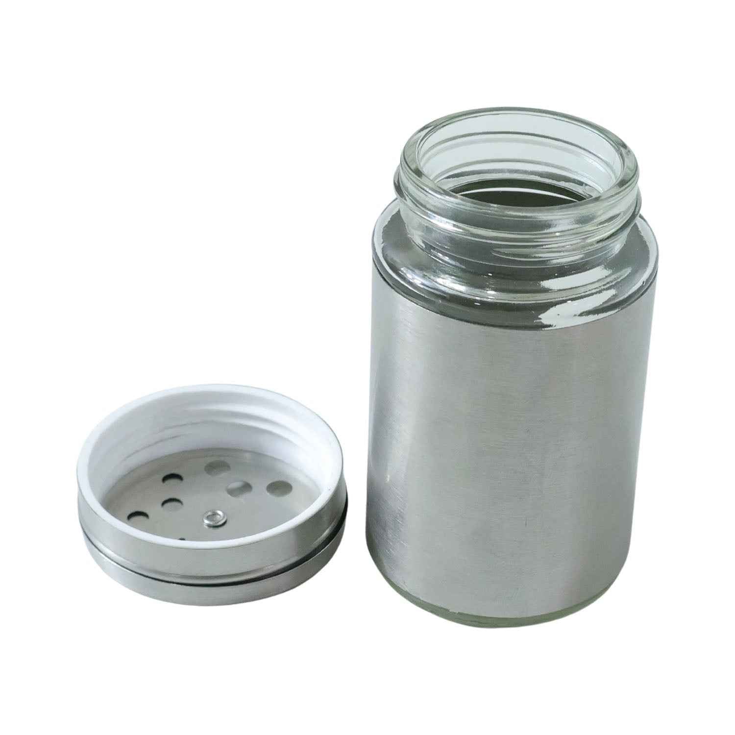 Stainless Steel Spice Jar – 2-in-1 Dual Dispensing with Window
