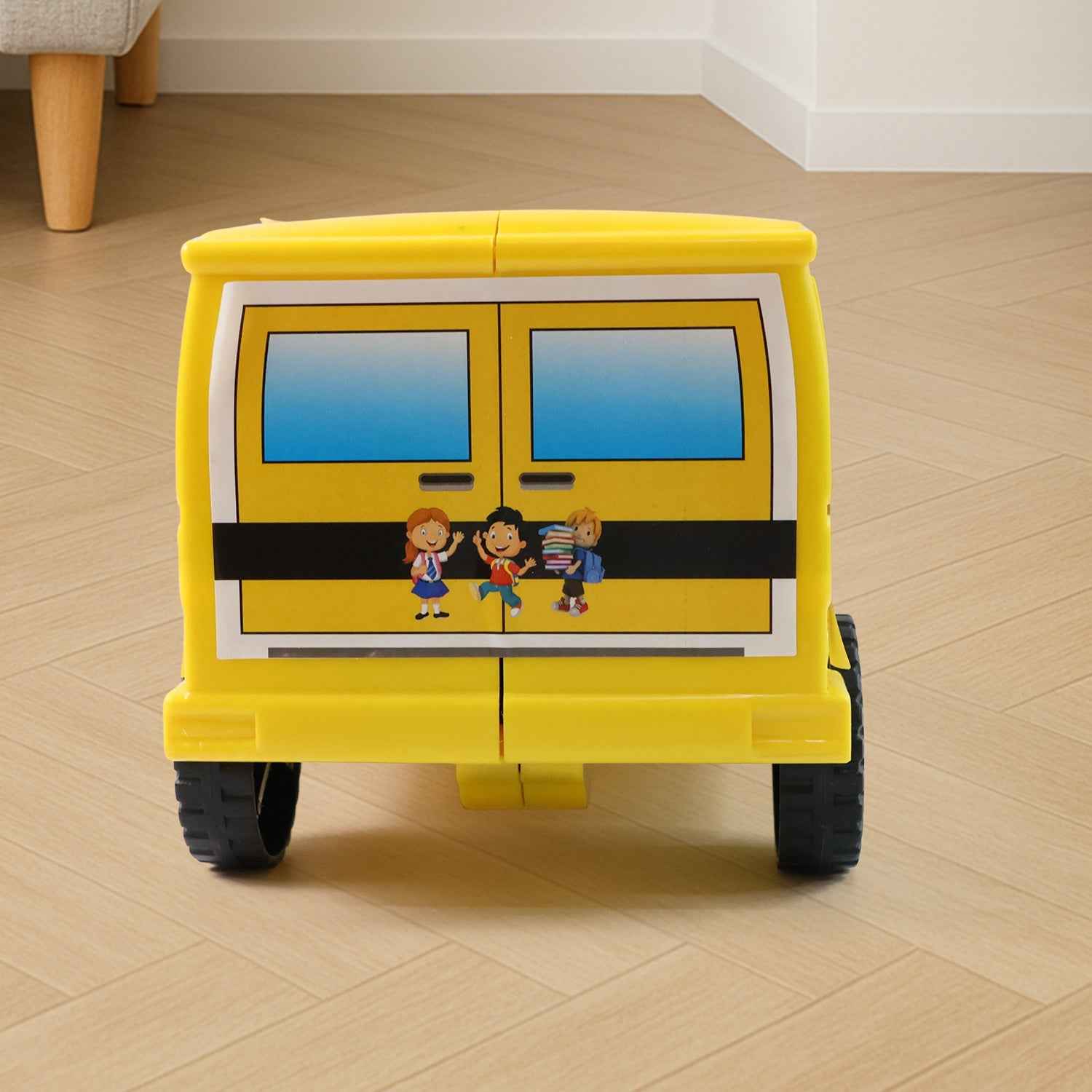 Friction-Powered School Bus Toy – Durable Push-and-Go Vehicle for Kids