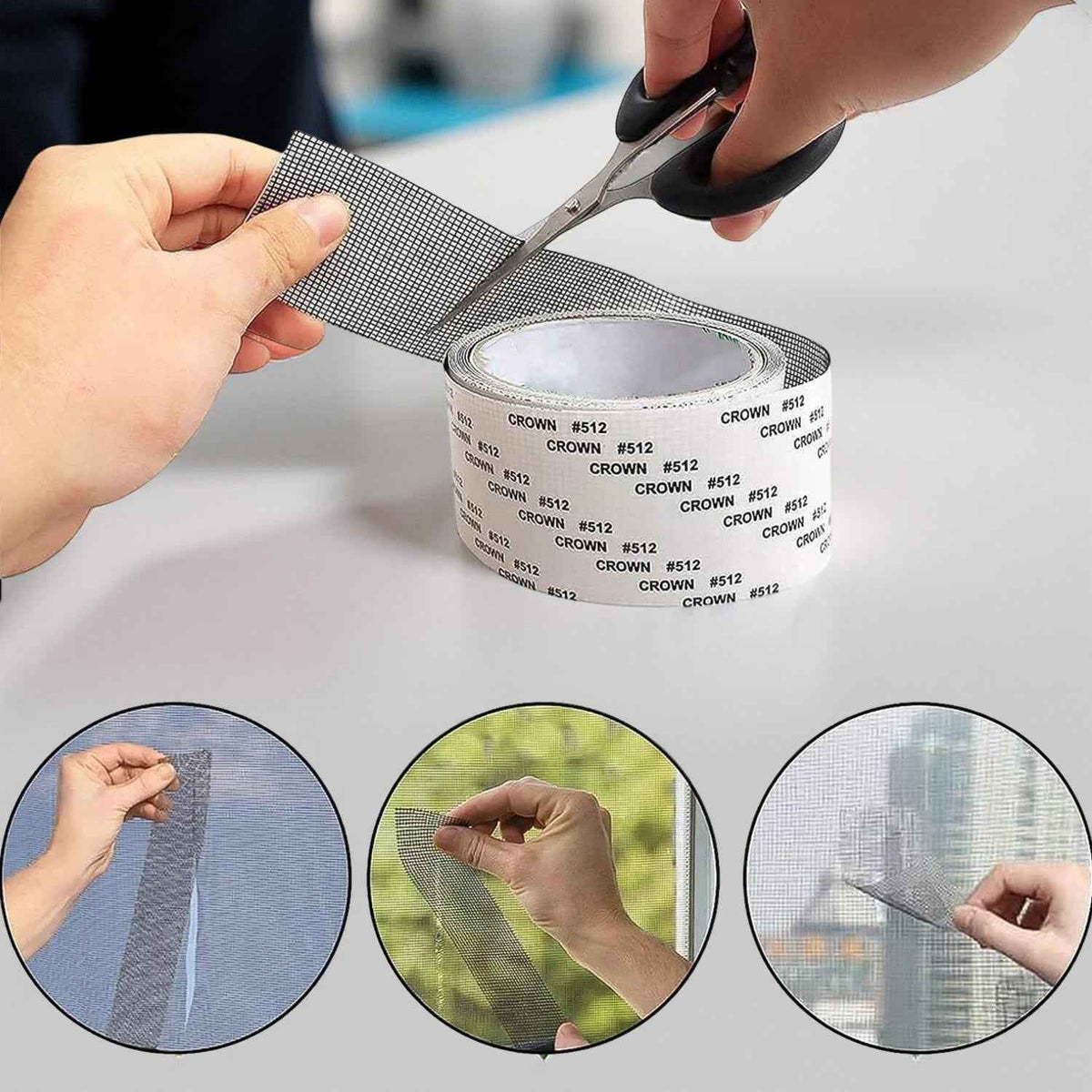 Mosquito Net Repair Tape – Strong Adhesive & Durable Mesh Roll 5x180 Cm