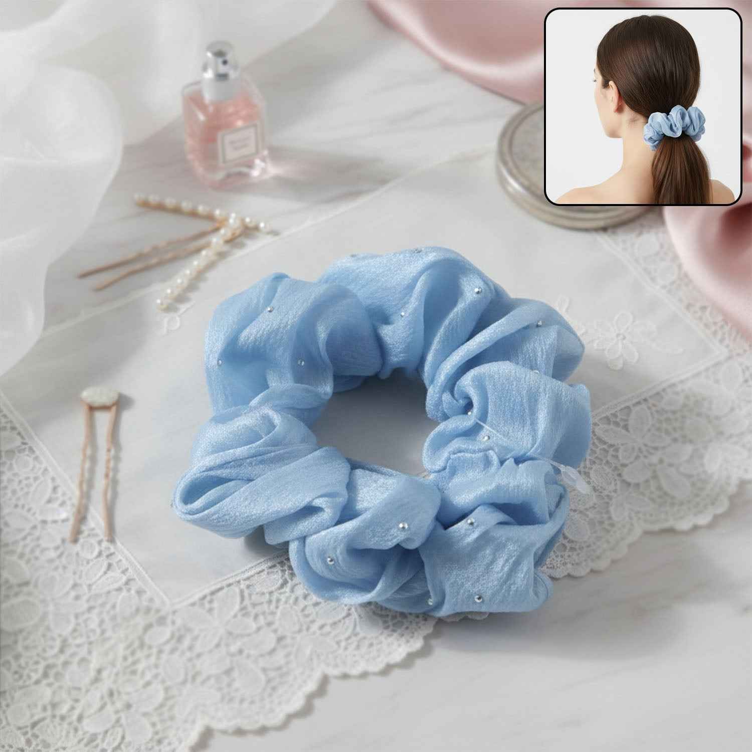 Soft Fabric Hair Scrunchie – Gentle, Stylish Hair Tie