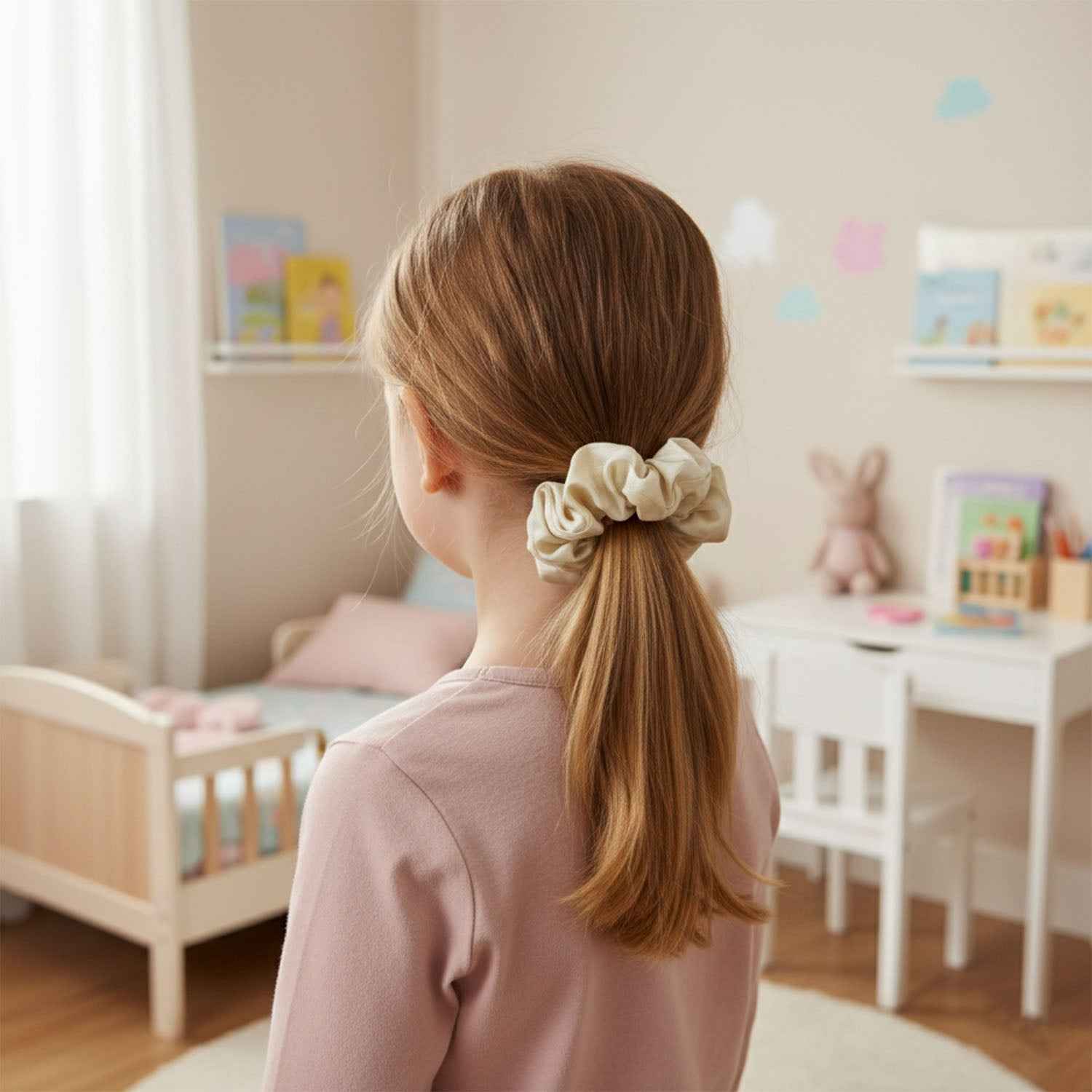 Soft Fabric Hair Scrunchie – Gentle Hold with Elegant Style