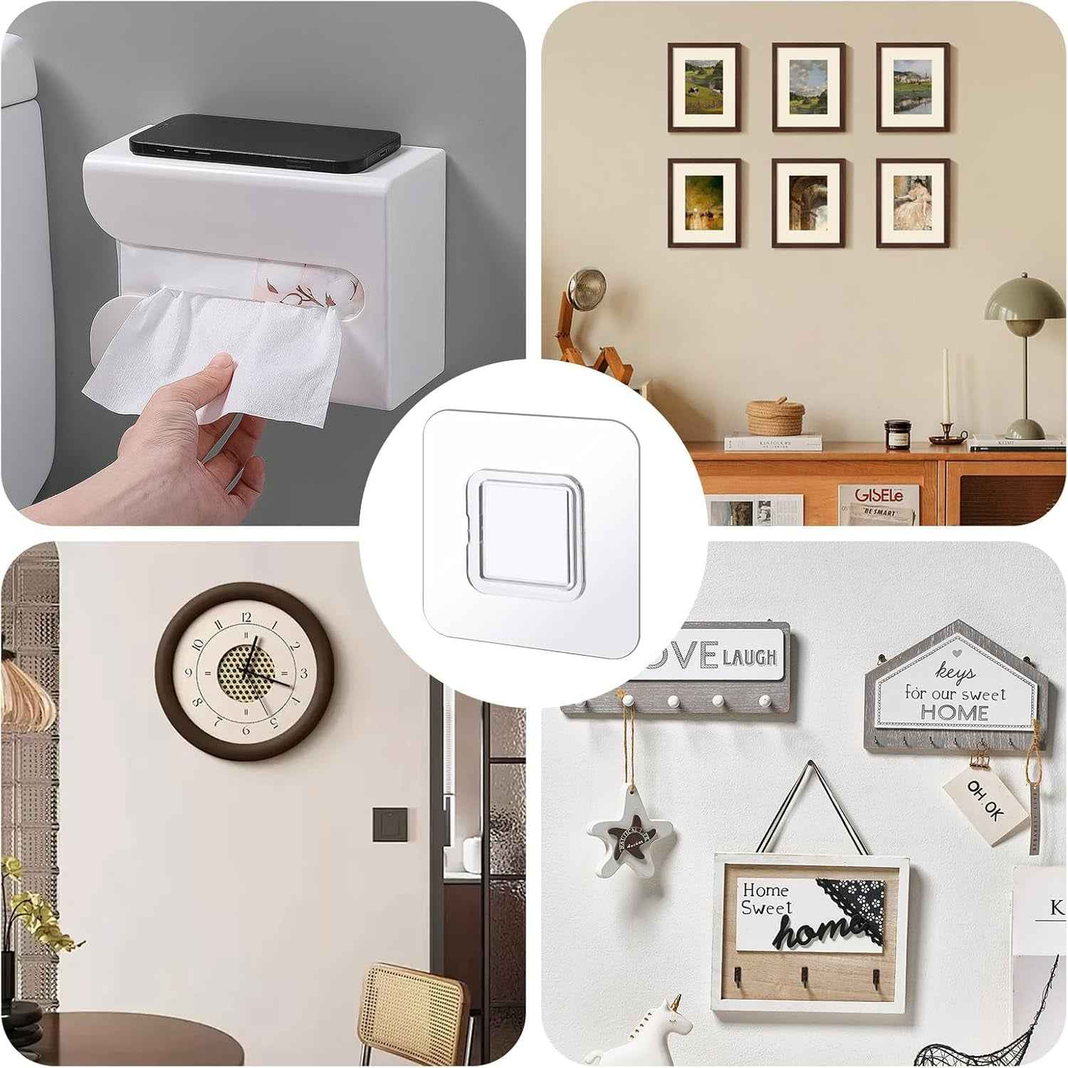 Self-Adhesive Wall Hook Ð Easy No-Drill Mount for Home & Office