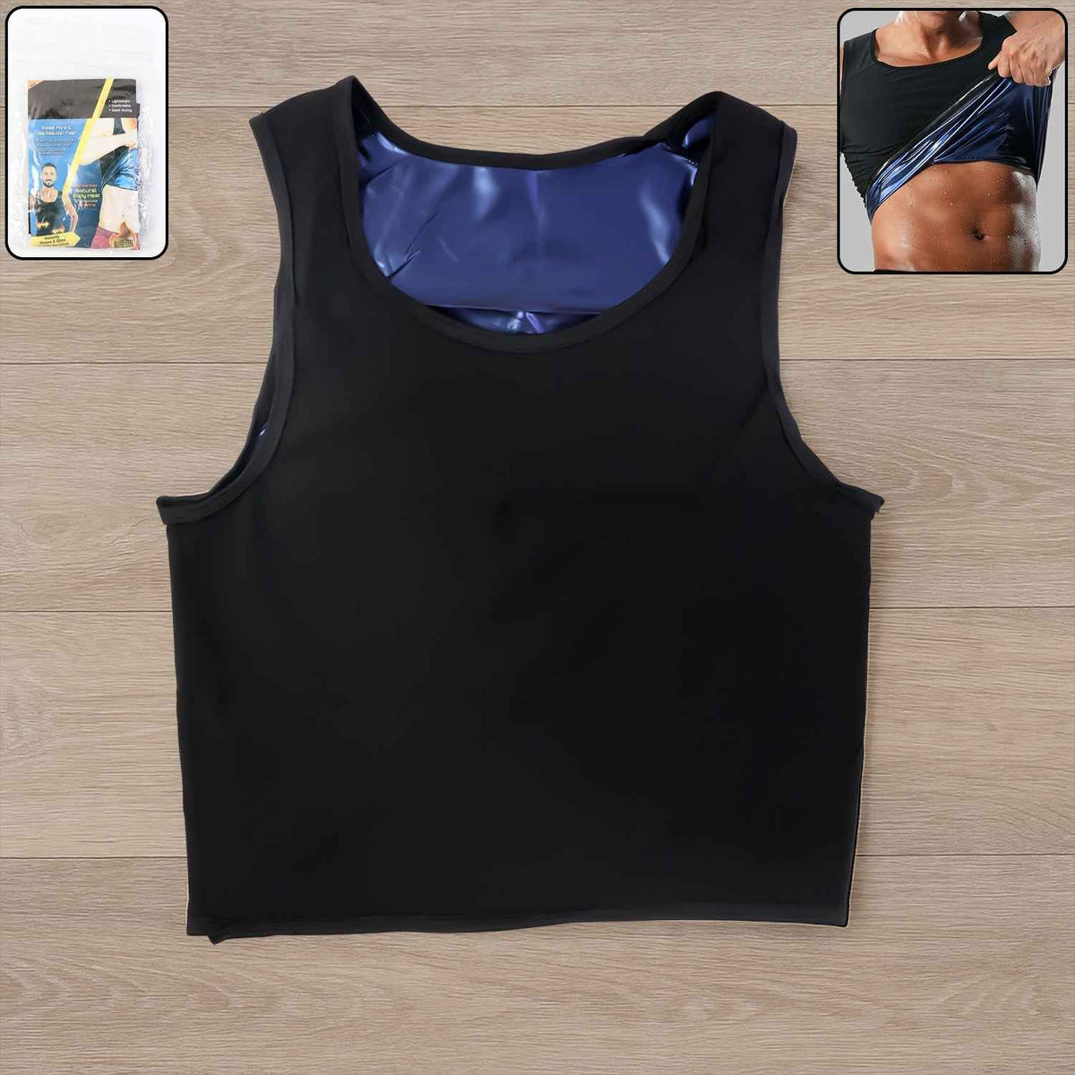 Men's Sweat Shaper Tank Top – Slim Fit Neoprene Vest for Weight Loss