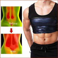 Men's Sweat Shaper Tank Top – Slim Fit Neoprene Vest for Weight Loss