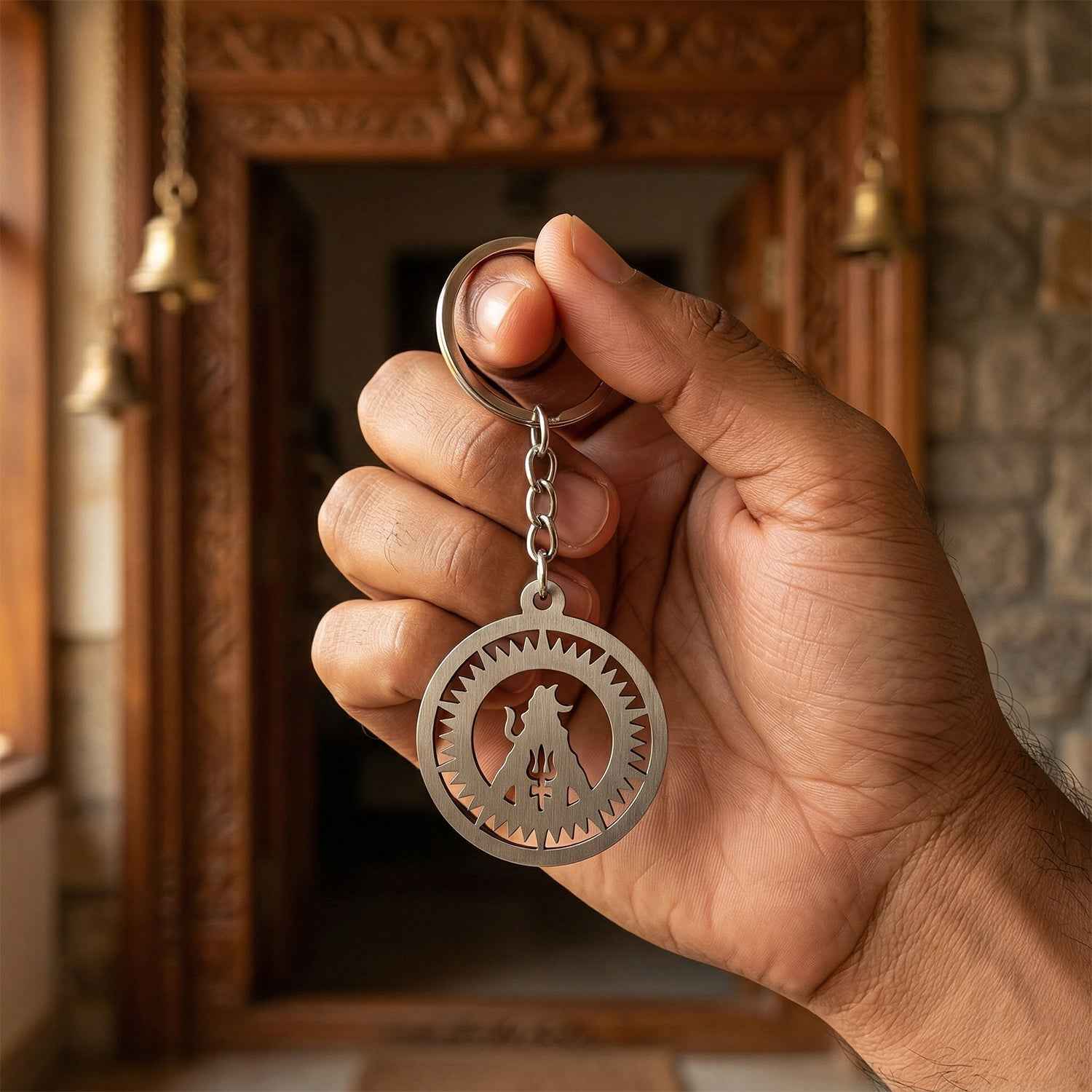 Mahakal Keychain – Durable Spiritual Accessory for Daily Use