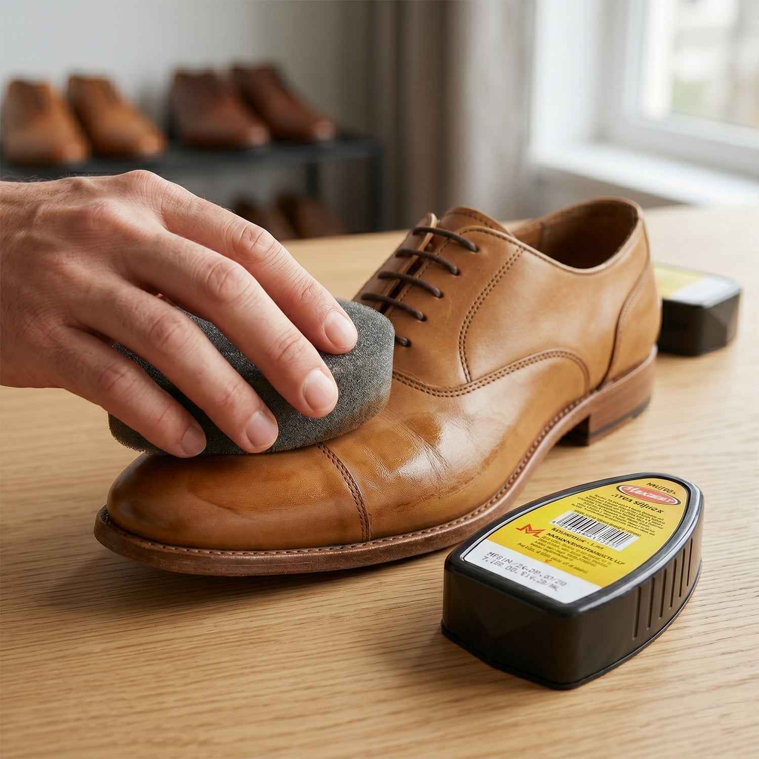Maxwax Neutral Shoe Shiner Ð Quick & Easy Leather Polish