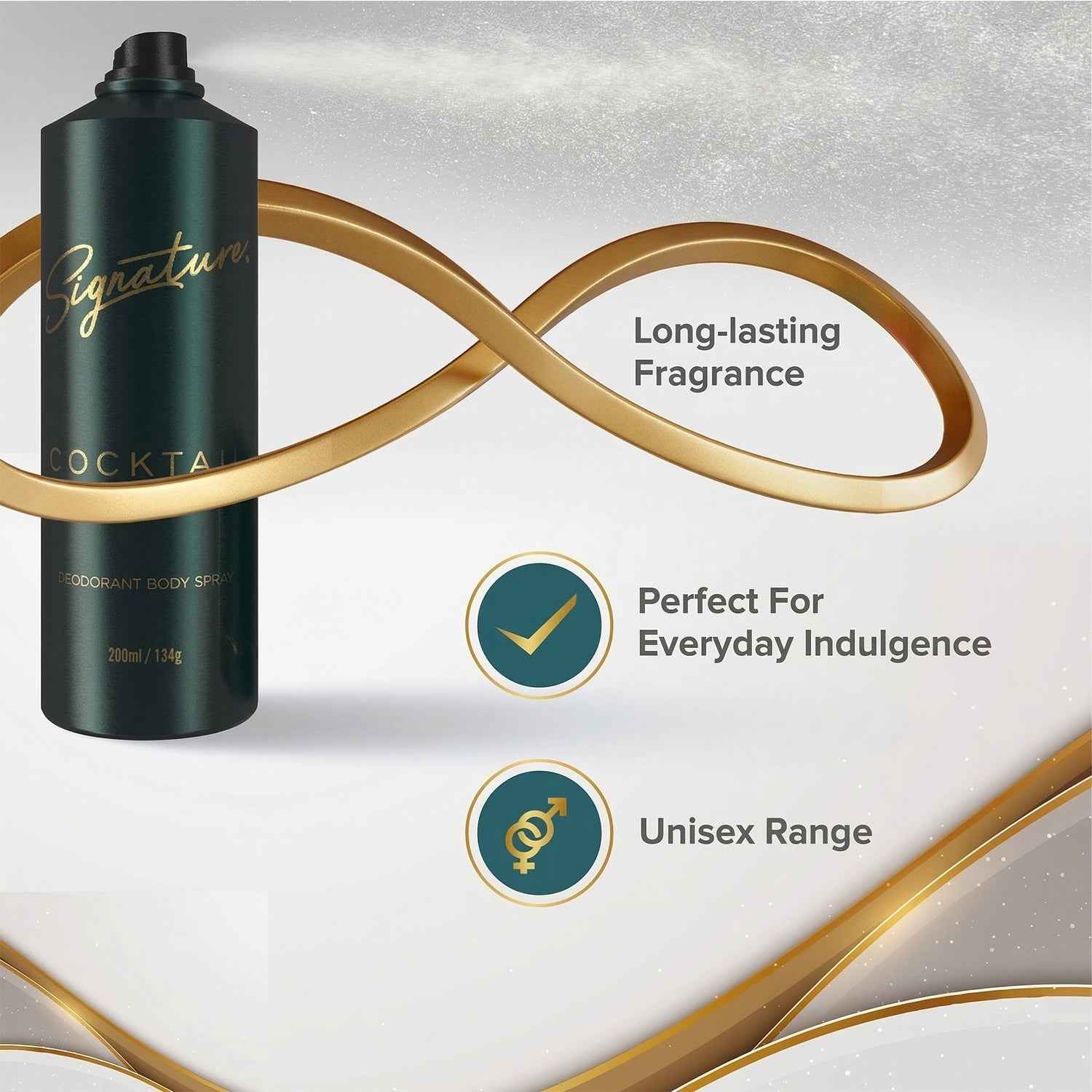 Signature Cocktail Deodorant Body Spray – Long Lasting Fragrance for Men