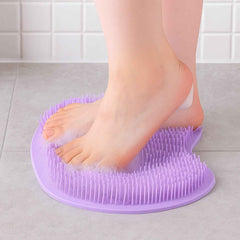 Silicone Bath Massage Cushion – Suction Cup Foot Scrubber Mat