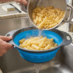 Silicone Collapsible Strainer – Space-Saving Kitchen Tool for Easy Draining