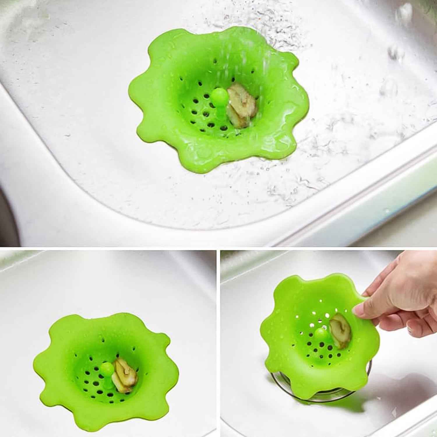 Silicone Sink Strainer – Flexible, Anti-Clog Hair Catcher