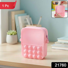 Kids Pop It Fidget Shoulder Bag – Fun Silicone Crossbody