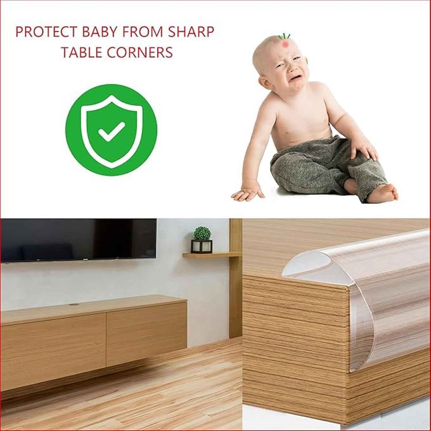 Soft Adhesive Edge Protector Ð 3 Meter Safety Guard for Furniture