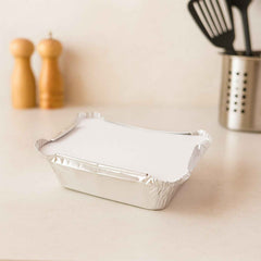 250 ml Disposable Aluminium Food Containers with Lids – Leak-Resistant Pack of 25