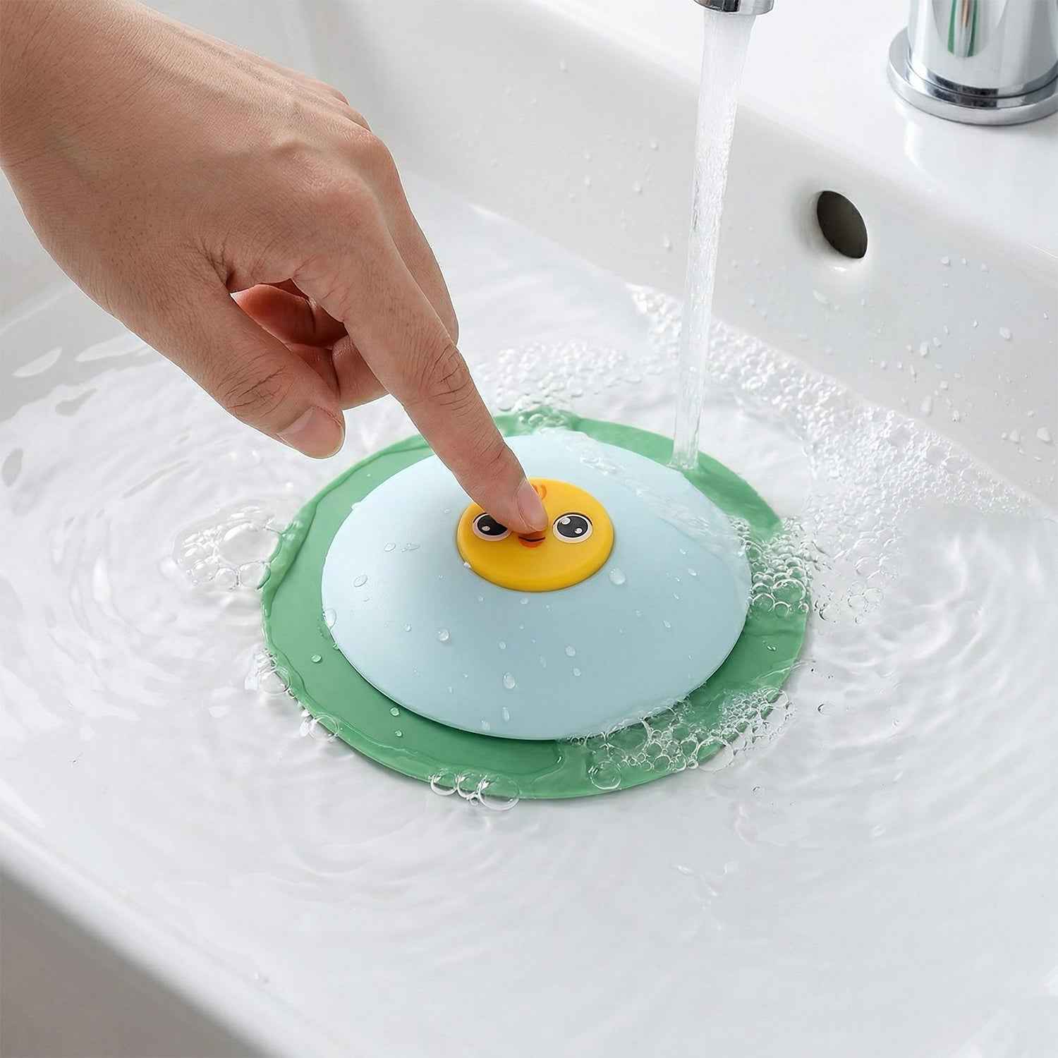 Duck Design Silicone Sink Drain Stopper – Flexible & Reusable