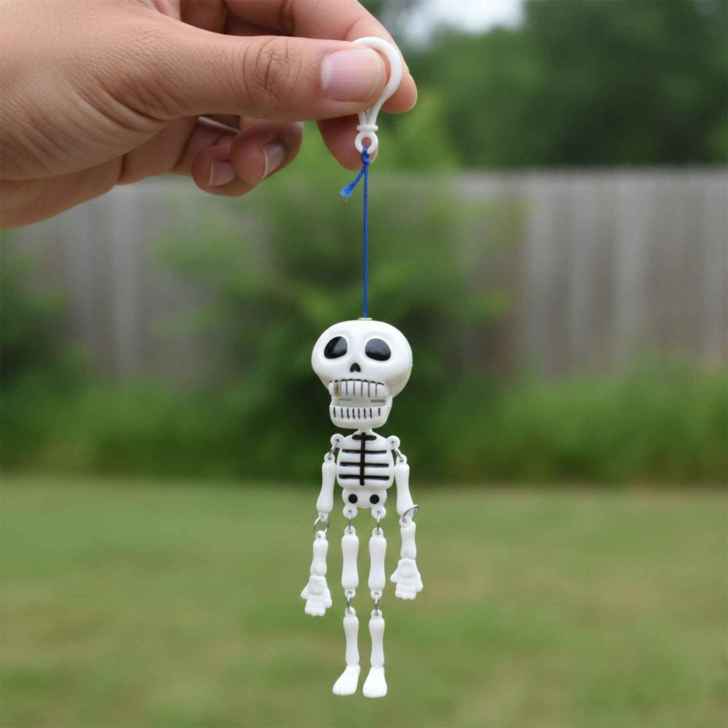 Skeleton Doll Keychain – Fun Hanging Clip-On Bag Charm
