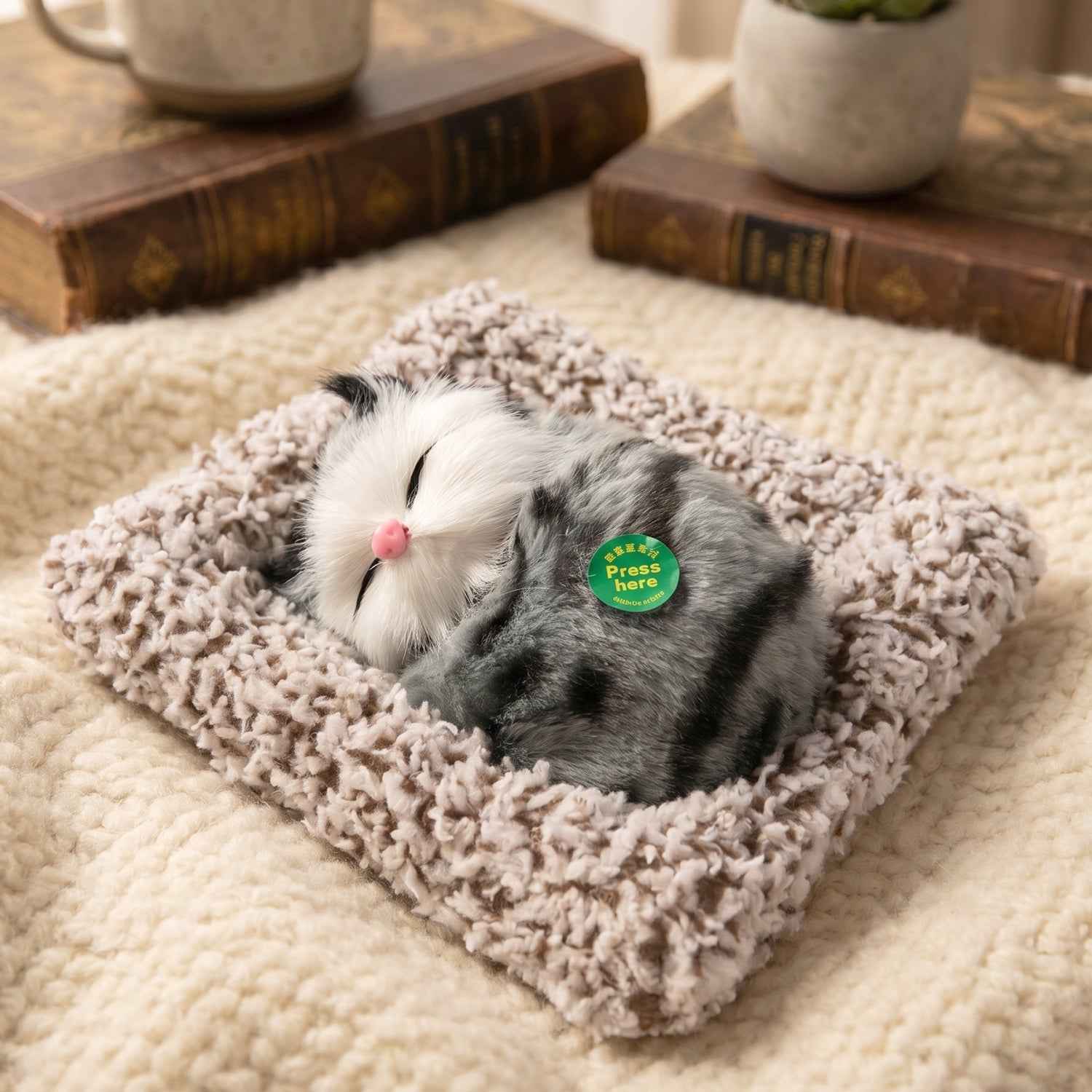 Cute Plush Cat Showpiece Ð Perfect for Car & Home Decor