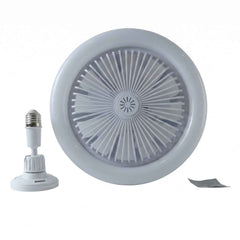 2 In 1 LED Ceiling Fan with Light for Bedroom Living Room E27 Base (1 Set)