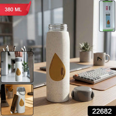 Glass Water Bottle with Phone Holder Ð Leakproof & Stylish Design