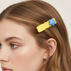 Star Design Hair Clip Set – Colorful & Decorative 4 Pieces