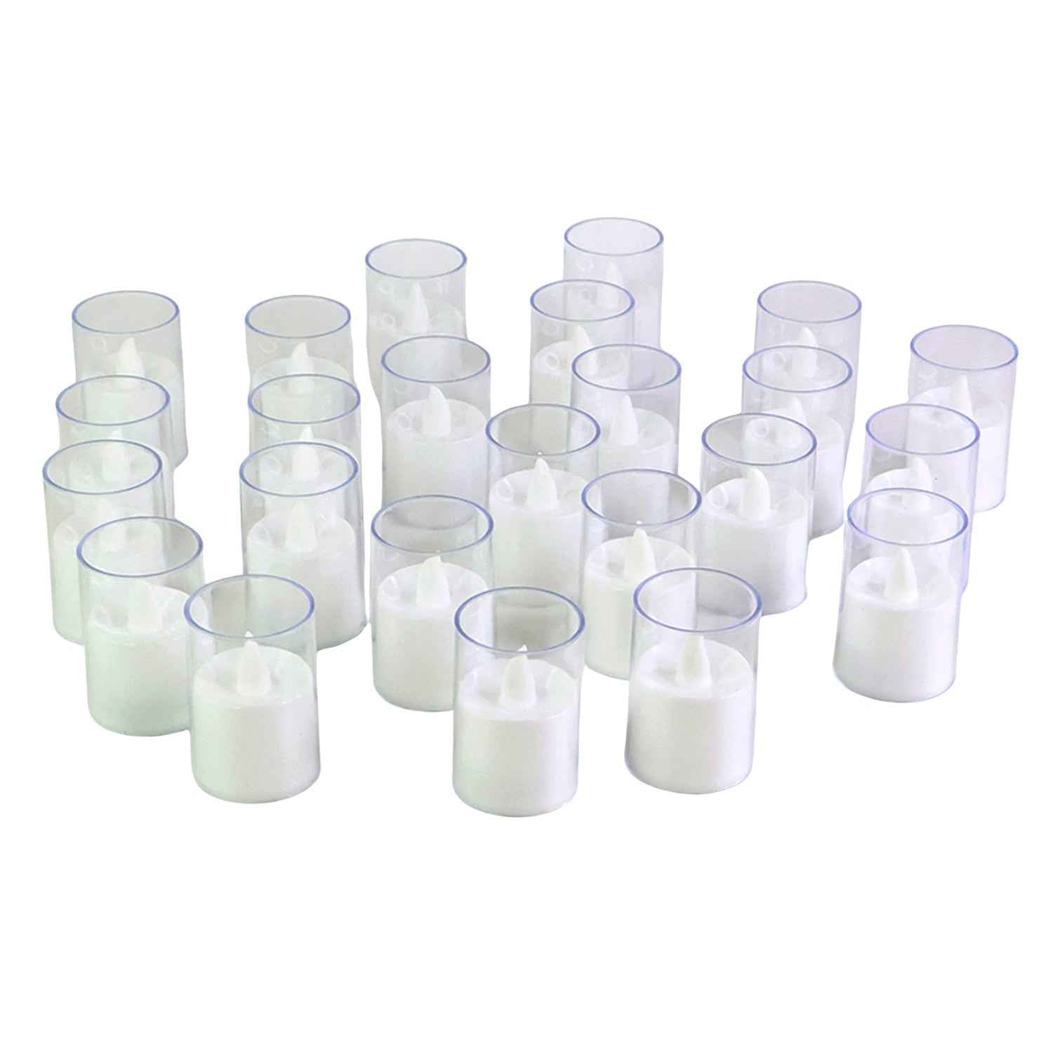 LED Tealight Candles – Set of 24 Flameless Smokeless Lights
