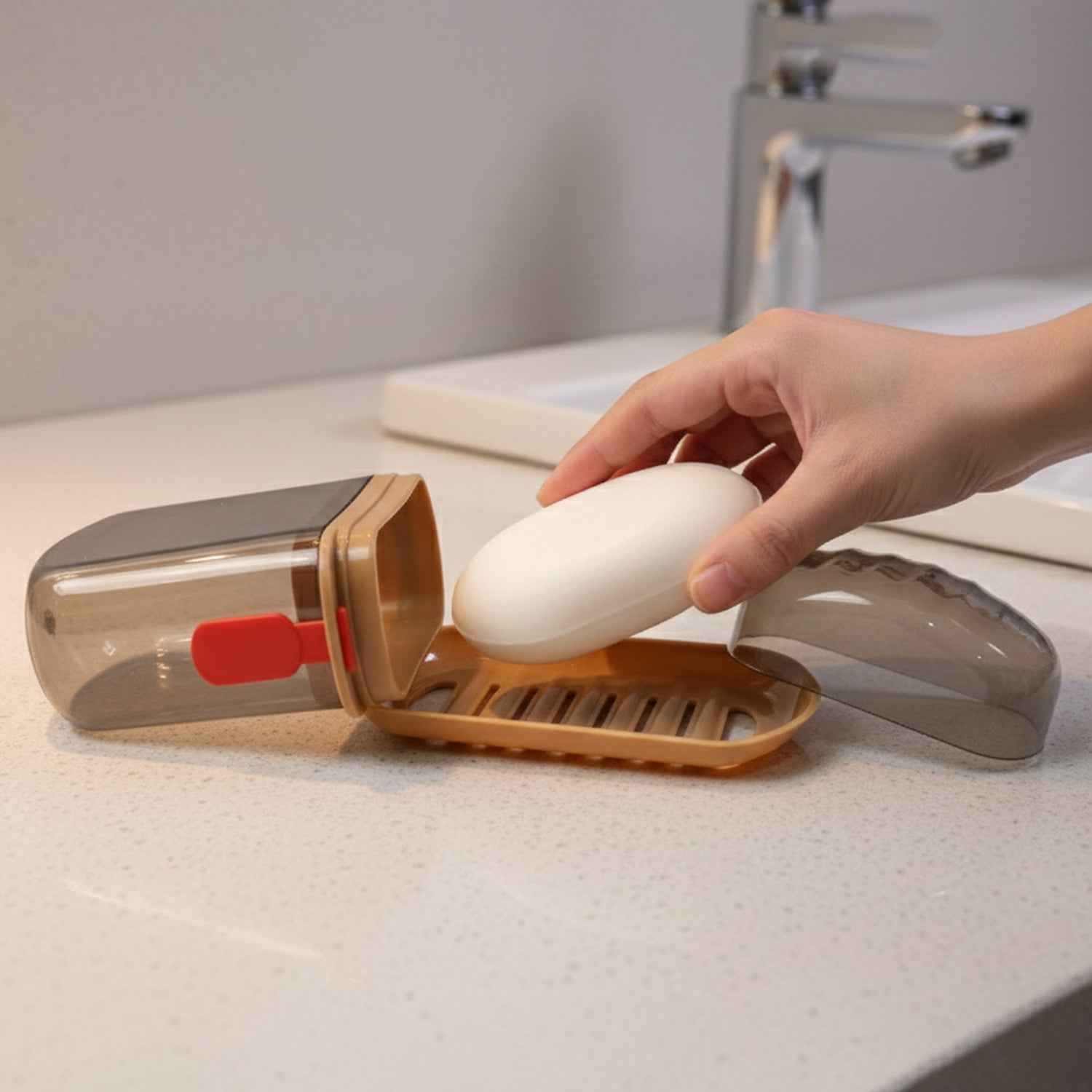 Soap Box with Ventilated Drain Tray – Keeps Soap Dry & Fresh