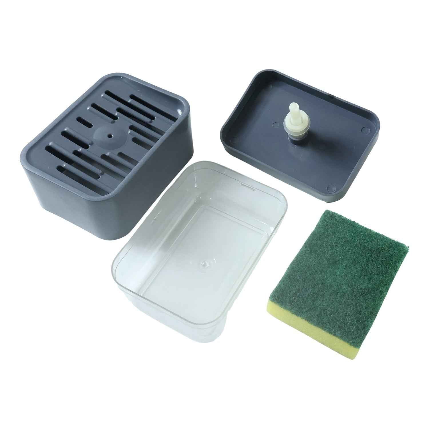 Soap Dispenser with Sponge Holder Ð Space-saving Kitchen Organizer