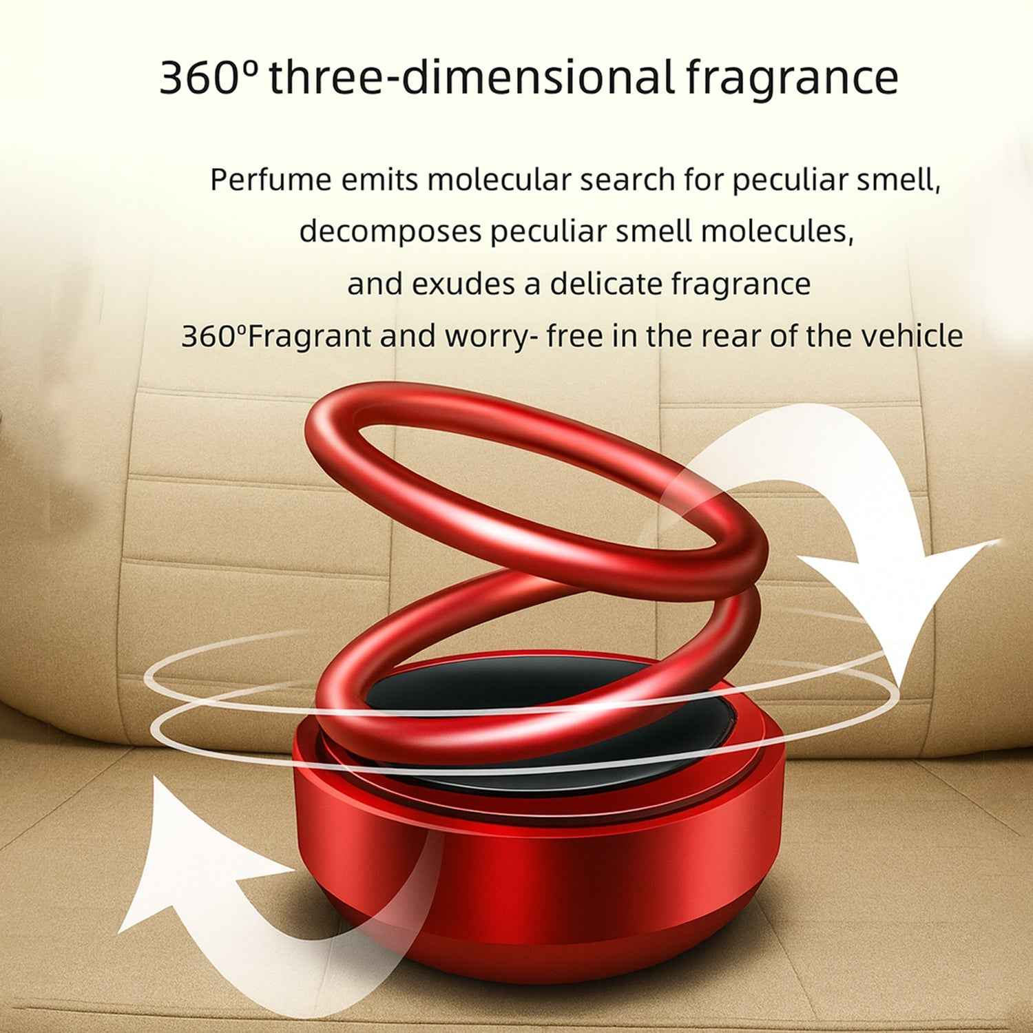 Solar-Powered Car Aroma Diffuser – Eco-Friendly Freshener